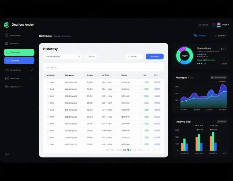 历史数据查询可视化界面